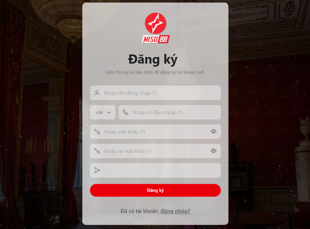 Hướng dẫn đăng ký Miso88 chi tiết trên điện thoại 